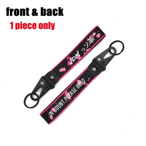 Jdm-Porte-Clés Initial D En Nylon,Porte-Clés Auto,Étiquettes,Réinitialisation À Ressort En Acier,Lanière Pour Faux Taxi,Basse Vie,Voiture,Moto,Accessoires - Type 14