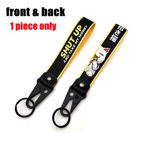 Jdm-Porte-Clés Initial D En Nylon,Porte-Clés Auto,Étiquettes,Réinitialisation À Ressort En Acier,Lanière Pour Faux Taxi,Basse Vie,Voiture,Moto,Accessoires - Type 22