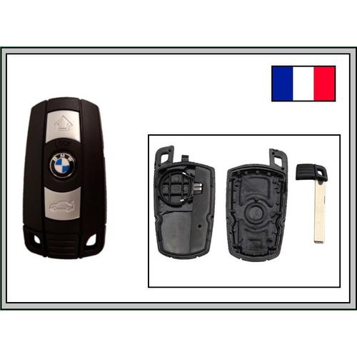 Coque pour Clef de Voiture BMW avec écran en Plastique Étui de Protection Rigide Noir kwmobile Accessoire Clé de Voiture pour BMW 