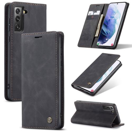 Advansia Housse Etui Coque Pour Xiaomi Redmi Note 10 5g Noir [Porte Carte Velours]