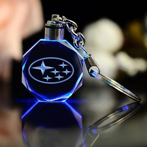 Porte-Clés En Métal Avec Boucle Pour Homme,Badge De Style De Voiture Subaru,Ajouts Créatifs,Cadeau D'affaires,Pendentif,Chaîne Continent,Accessoires Automobiles - Type No Battery