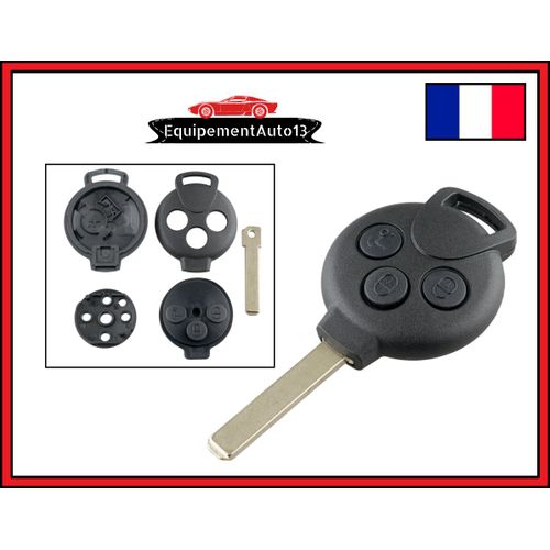 Coque Boitier De Clé Télécommande Smart Fortwo 450 451