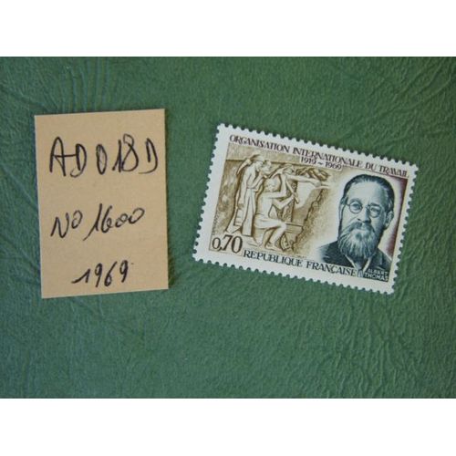 Ad 018 D // Timbre France Neuf 1969*N°1600" Albert Thomas