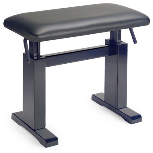 Stagg Pbh 780 - Banquette Hydraulique Noire Mate Pour Piano Pelote Cuir Noir