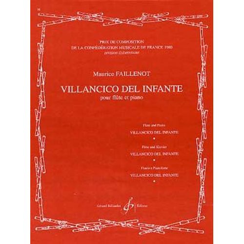 Villancico Del Infante Pour Flûte Et Piano - Degré Élémentaire