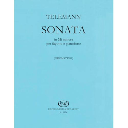 Sonata In Mi Minore Per Fagotto E Pianoforte