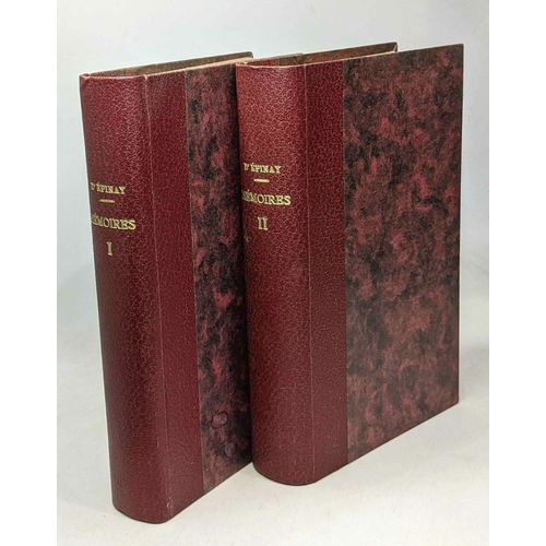Mémoires De Madame D'epinay - Édition Nouvelle Et Complète Avec Additions - Tome Premier Et Second