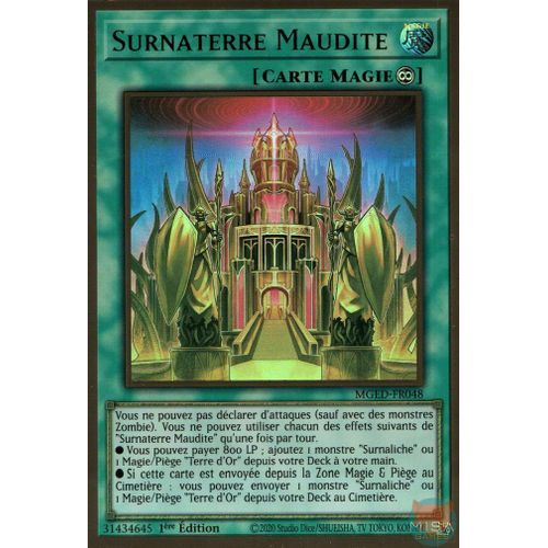 Yu Gi Oh Mged Fr048 Surnaterre Maudite Gold Rare