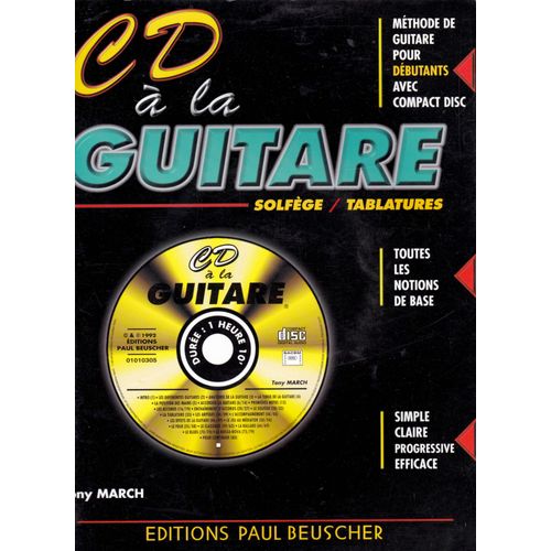 Cd A La Guitare,Débutants,Solfège,Tablatures