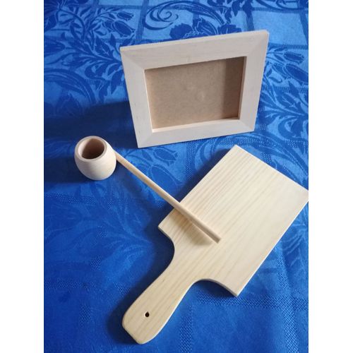 Lot D'objets En  Bois À Décorer