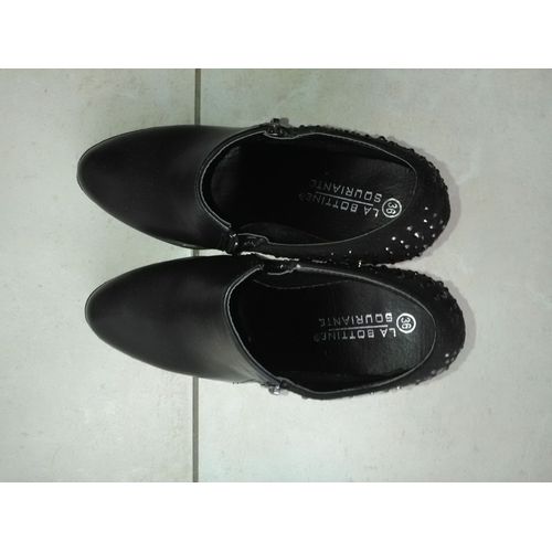 Bottines T36 Noires À Plateforme 'la Bottine Souriante' - 36