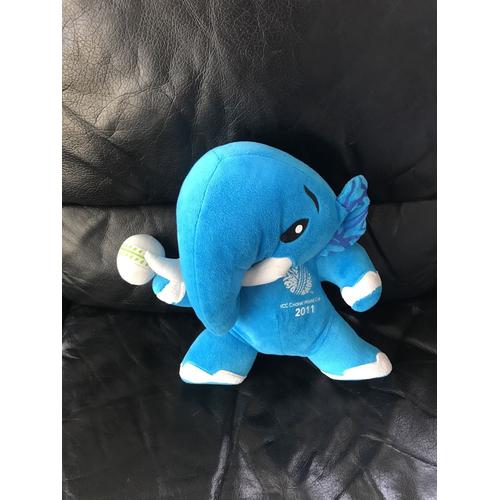 Peluche Éléphant Bleu Icc Cricket World Cup 2011 27cm