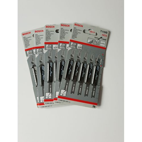 Lames de scie sauteuse BOSCH carte de 5 lames