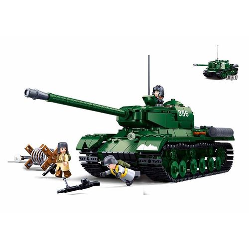 Jeu De Construction Brique Emboitable Sluban Army Char Lourd 2en1 Bataille De Budapest Armee Militaire M38 B0979 Soldats Articules 413320 Jeu Jouet Enfant Kids