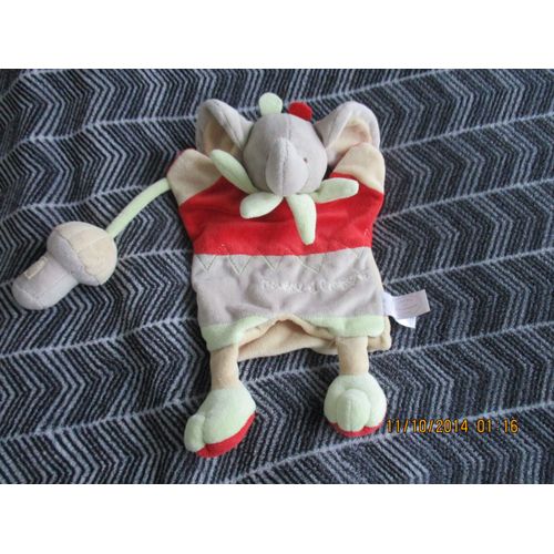 Doudou Marionnette Éléphant Avec Son Jouet Doudou Et Compagnie