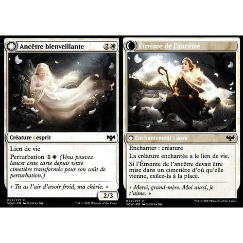 Ancêtre Bienveillante / Étreinte De L'ancêtre - Magic - Innistrad : Noce Écarlate - C - 22/277 