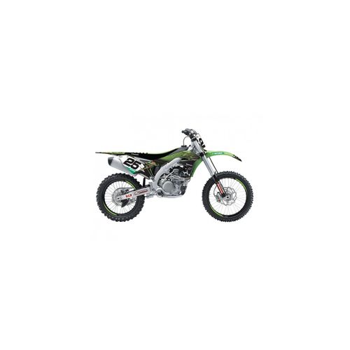 Kit Complet Blackbird Autocollants Stickers + Housse Selle Moto Kawasaki Kx 250 450 F Replica Racing Team 2019 8423r11 Bihr 6030