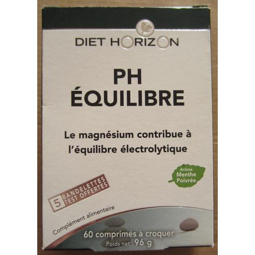 Ph Équilibre - Diet Horizon - 60 Comprimés À Croquer 96 Grammes (Magnésium Calcium...) 