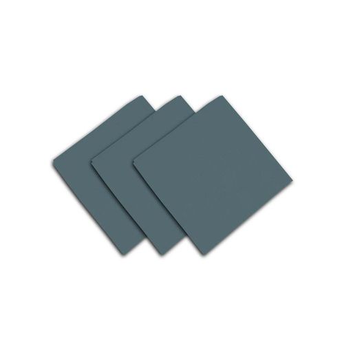 Lot De 3 Serviettes De Table 40x40 Cm Alix Bleu Celadon, Par Soleil D'ocre