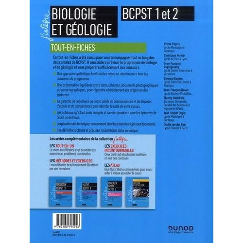 Biologie Et Géologie Bcpst 1 Et 2 - Tout-En-Fiches