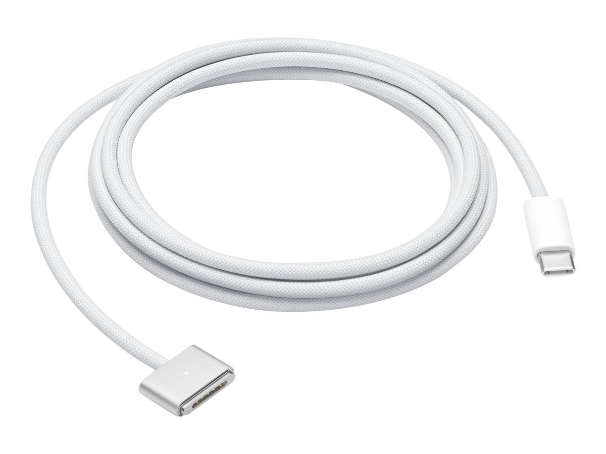 Apple - Câble d'alimentation - 24 pin USB-C (M) pour MagSafe 3 (M) - 2 m - pour MacBook Air (Mi-2022, mi-2023); MacBook Pro (Early 2023, Fin 2021)