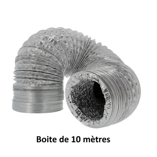 Gaine Aluminium Ø 102mm - boite de 10 mètres - RODWIN Ventilation