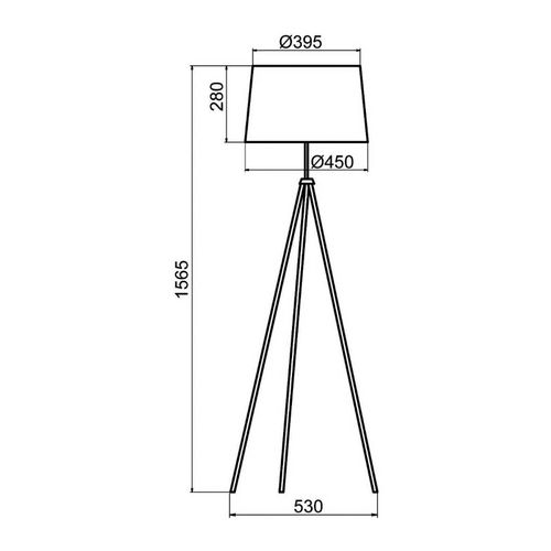 Aluminor Tropic Lampadaire Chromé, Câble Rouge