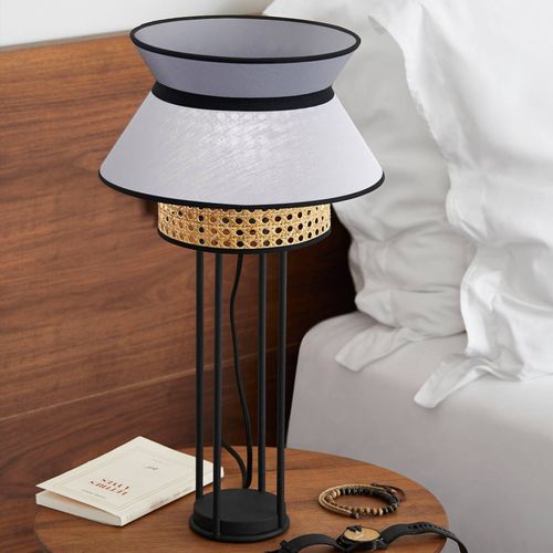 Market Set Singapour Dbl Lampe À Poser, Blanc/Gris