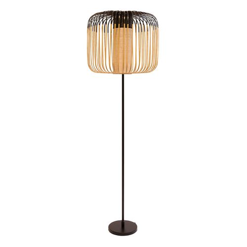 Forestier Bamboo Light Lampadaire À 1 Lampe Noir