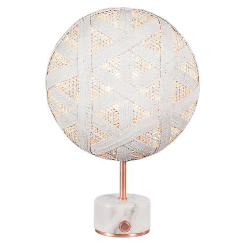 Forestier Chanpen S Hexagonal Table Cuivre/Blanc