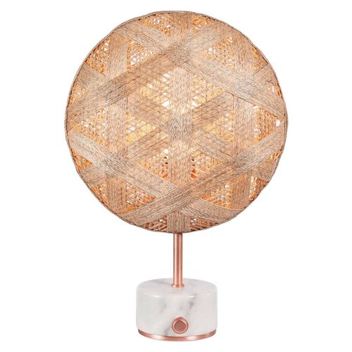 Forestier Chanpen S Hexagonal Table Cuivre/Naturel