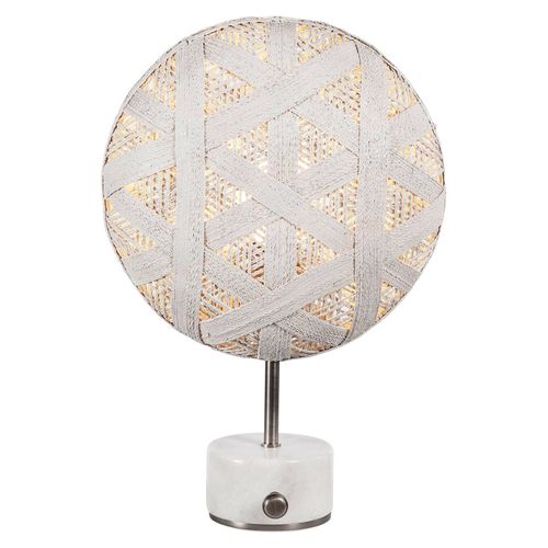 Forestier Chanpen S Hexagonal Table Argenté/Blanc