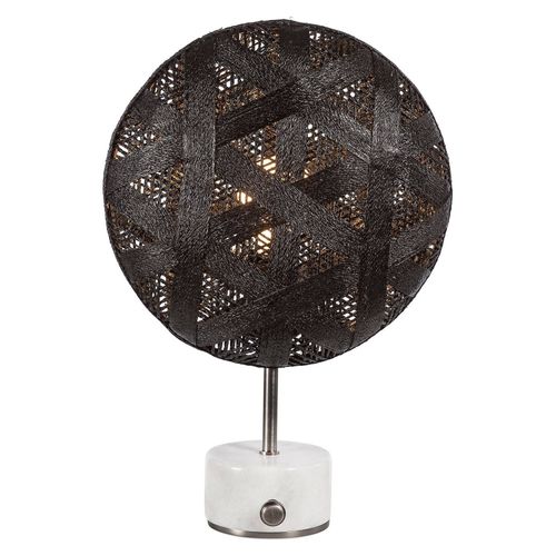 Forestier Chanpen S Hexagonal Table Argenté/Noir