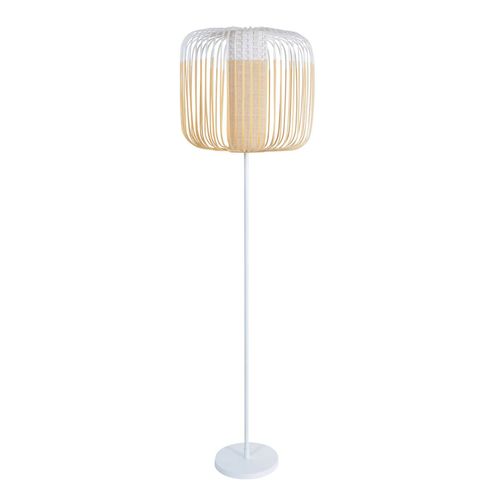Forestier Bamboo Light Lampadaire À 1 Lampe Blanc