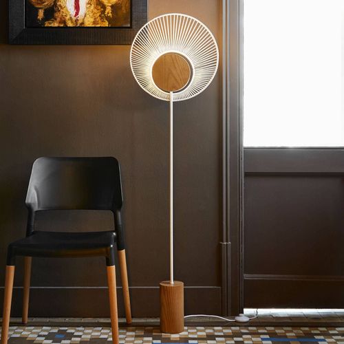 Forestier Oyster Lampadaire De Designer, Blanc