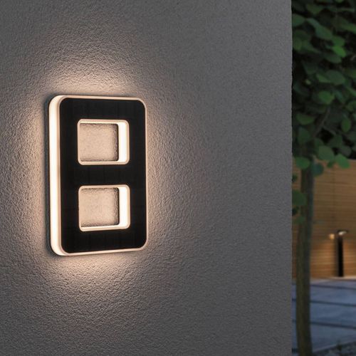 Paulmann Numéro De Maison Solaire Led 8