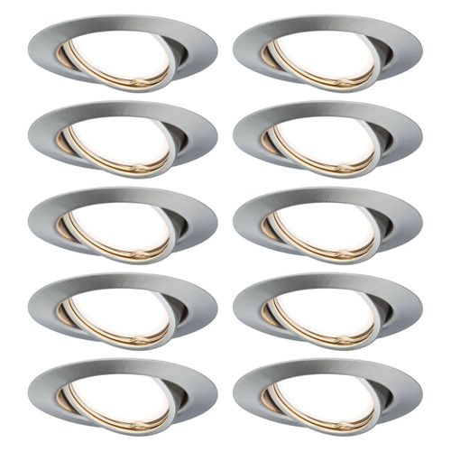 Paulmann Base Spot Encastré En Lot De 10 Fer