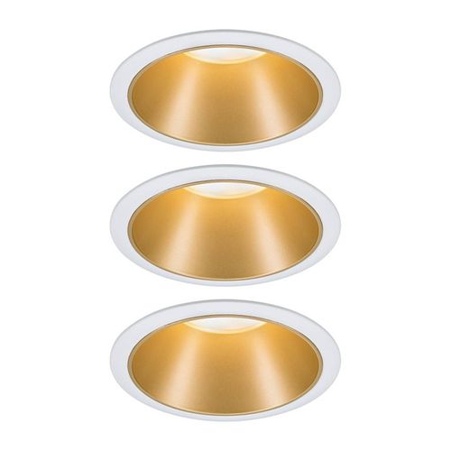 Paulmann Cole Spot Led, Doré-Blanc, Lot De 3