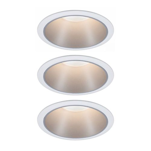 Paulmann Cole Spot Led Argenté-Blanc Lot De 3