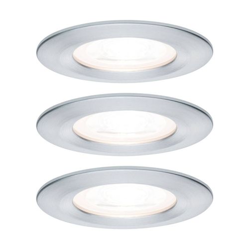 Paulmann 3 Spots Nova Rond, Ip44, Dimmable, Alu