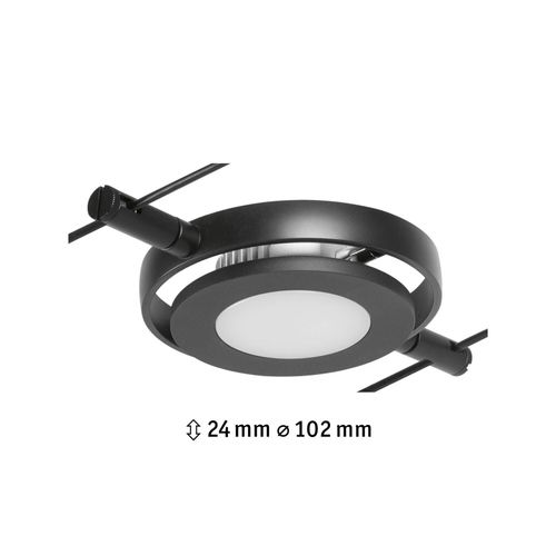 Paulmann Wire Roundmac Spot Noir Pour Câble