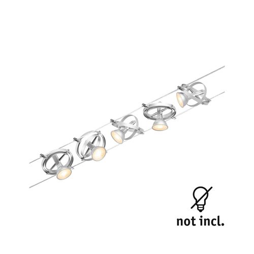 Paulmann Wire Cardan Système Câble 5 Lampes Chrome