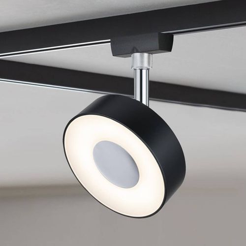 Paulmann Urail Spot Circle Noir Dimmable 2 700 K