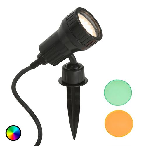 Spot Sur Piquet Led Terra Avec Filtre De Couleur