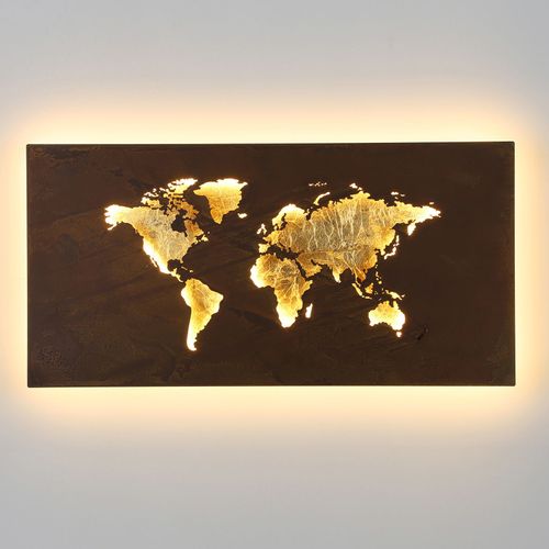 Applique Led Linda Au Design De Carte Doré