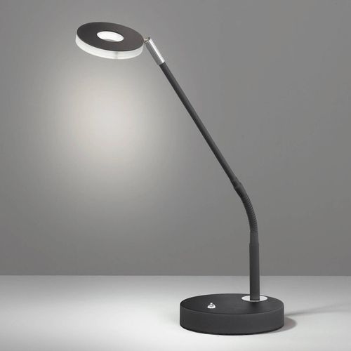 Lampe À Poser Led Dent, Dimmable, Cct, 6w Noire