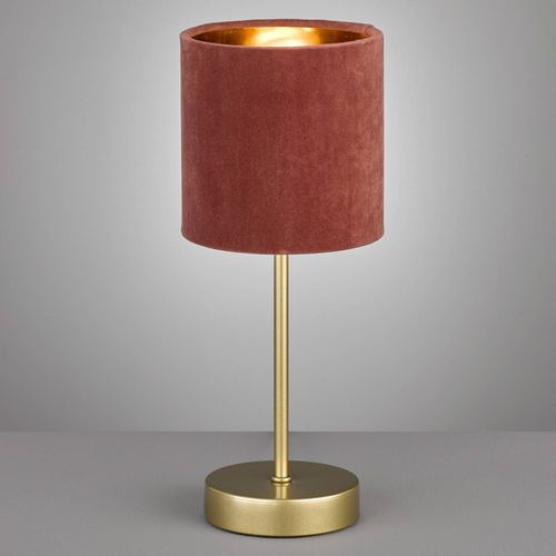Lampe À Poser Aura Socle Doré Abat-Jour Rosé/Doré