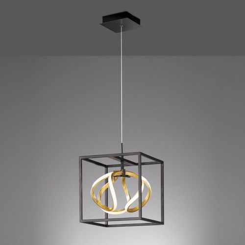 Suspension Led Gesa Avec Cage En Métal, À 1 Lampe