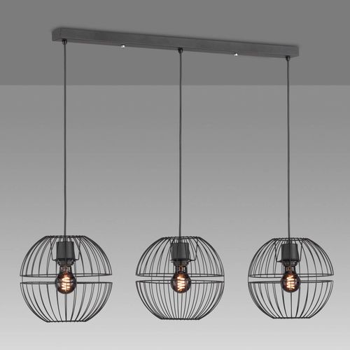 Suspension Drops Abat-Jour En Métal, 3 Lampes