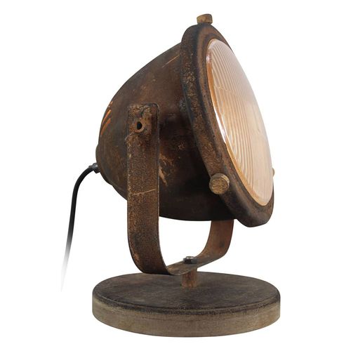 Lampe À Poser Carmen Style Industriel, Rouille